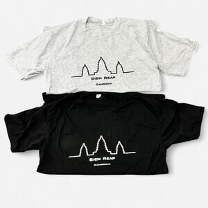 Cambodia graphic tees siem reap mens large travel resort casual
